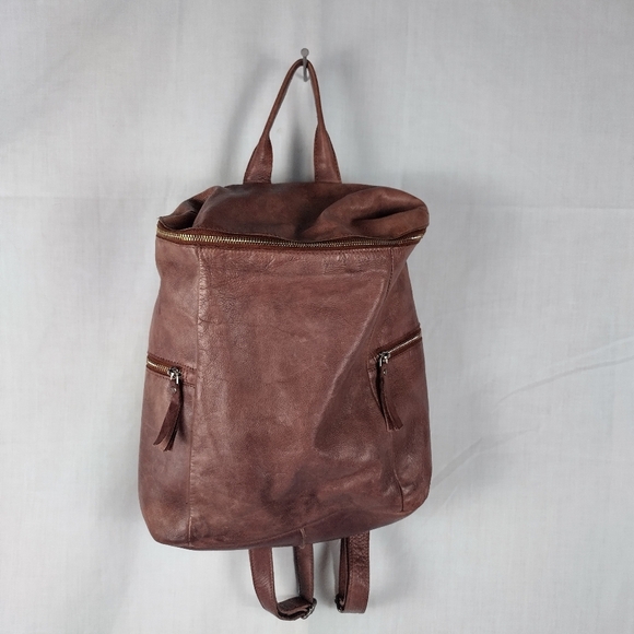 Elegant Brown Leather Backpack for Women main image 16